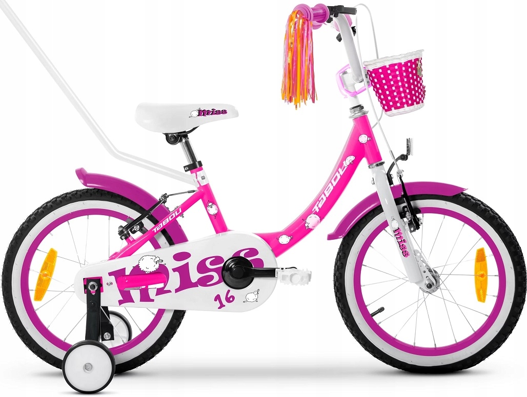 Rower dziecięcy Tabou Mini Girl 14" purple white