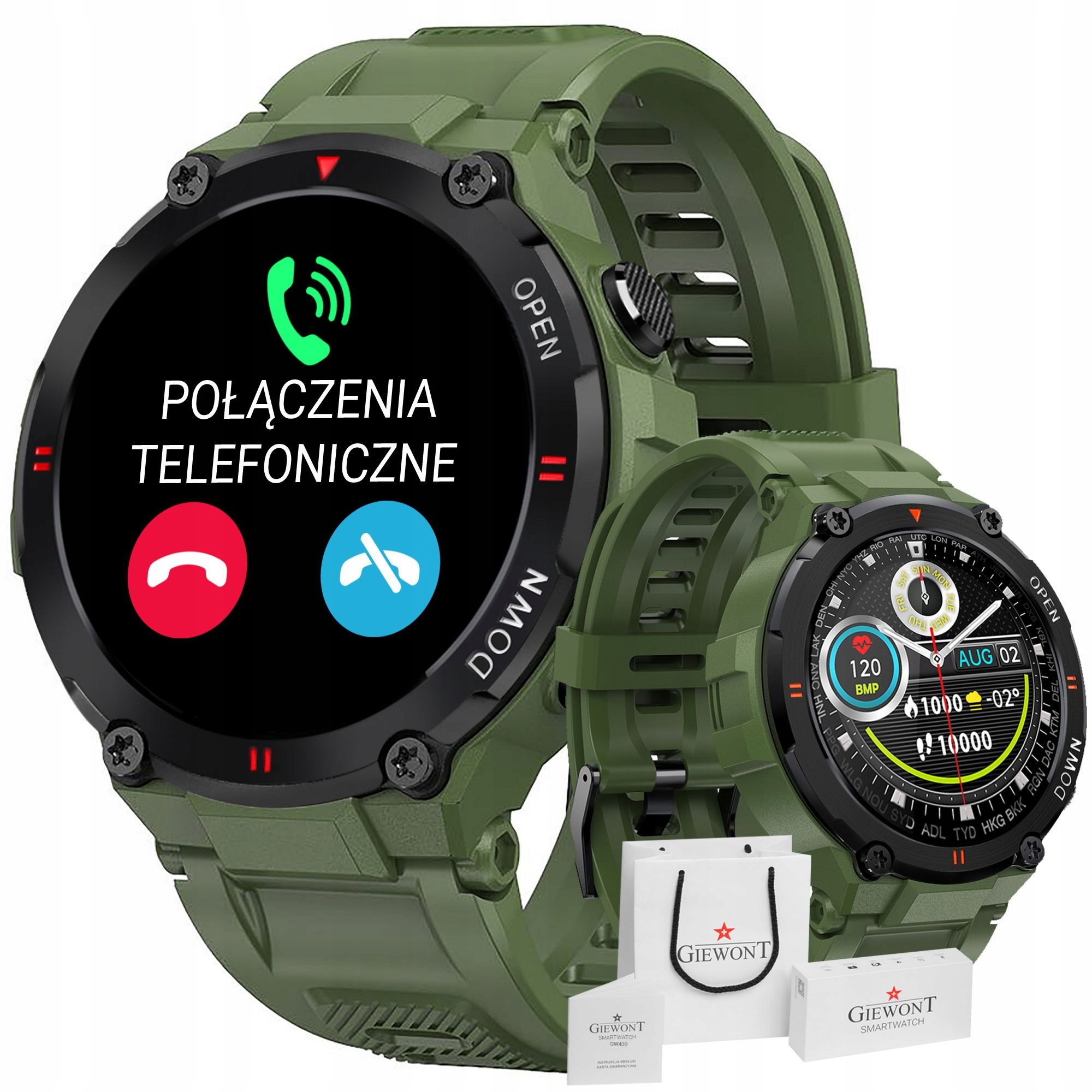 Smartwatch Giewont Focus SmartCall GW430-3 Forest