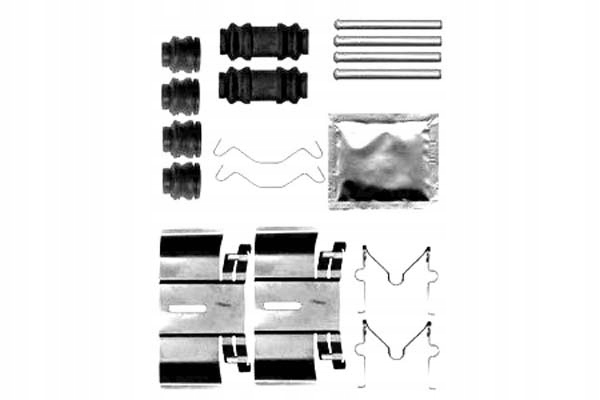 DELPHI ZESTAW MONTAŻOWY KLOCKÓW TOYOTA RAV 4 II 1.