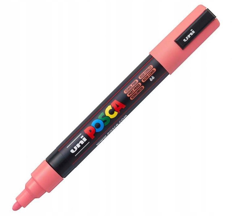 

Marker z farbą Uni Posca PC-5M pastel koralowy 66