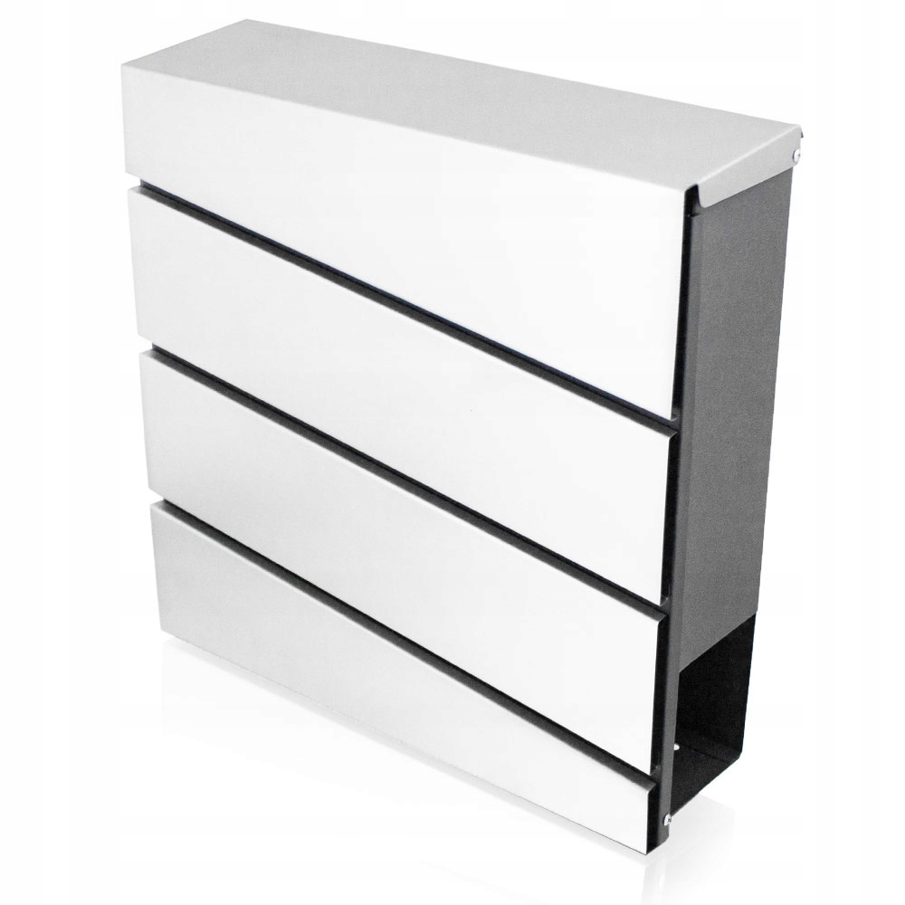 Designová ocelová nástěnná poštovní schránka