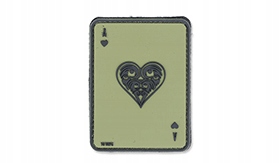 101 Inc. Naszywka 3D Ace Of Hearts Zielony Od