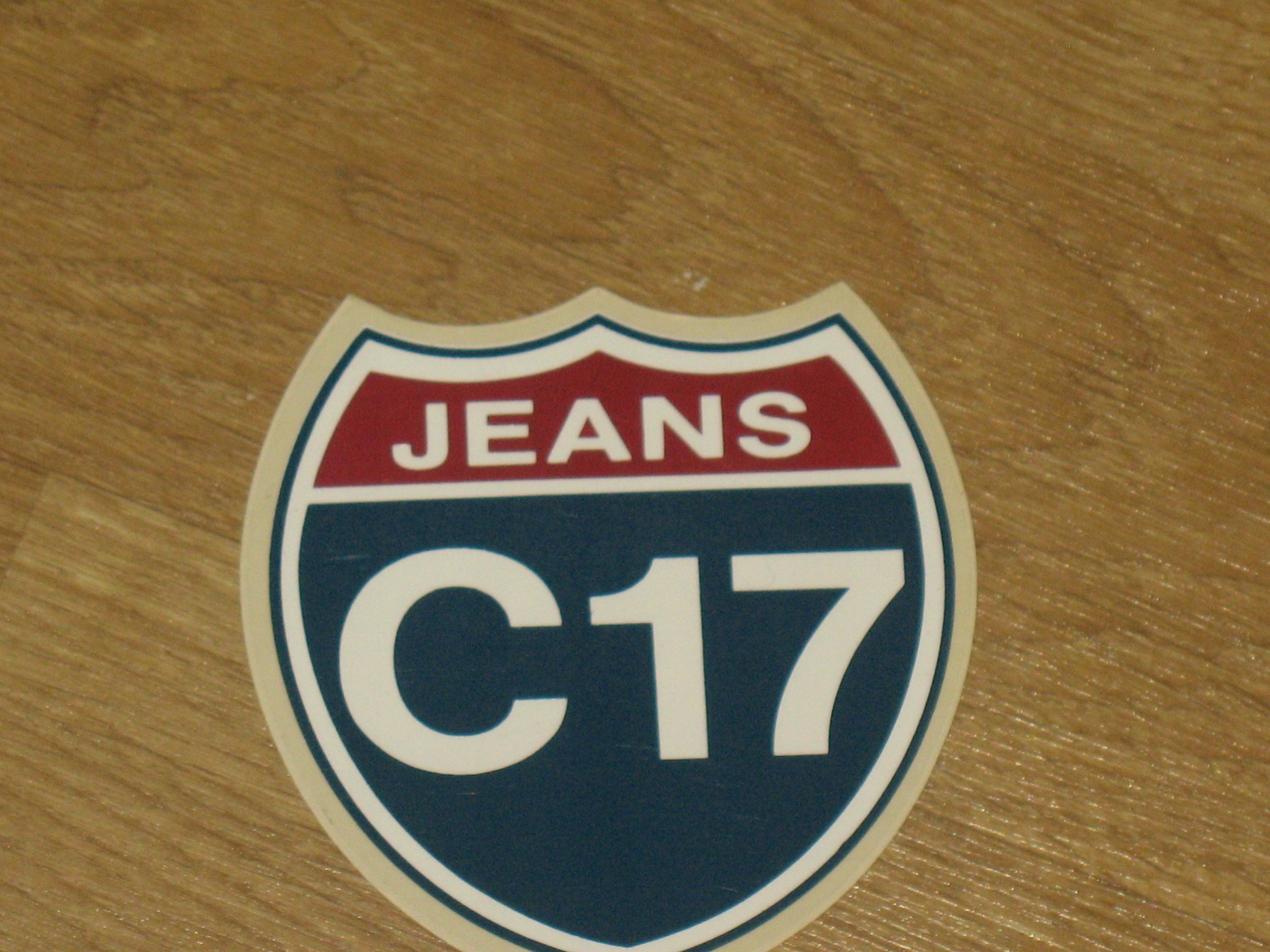 JEANS 17 oryginalna naklejka z PRL