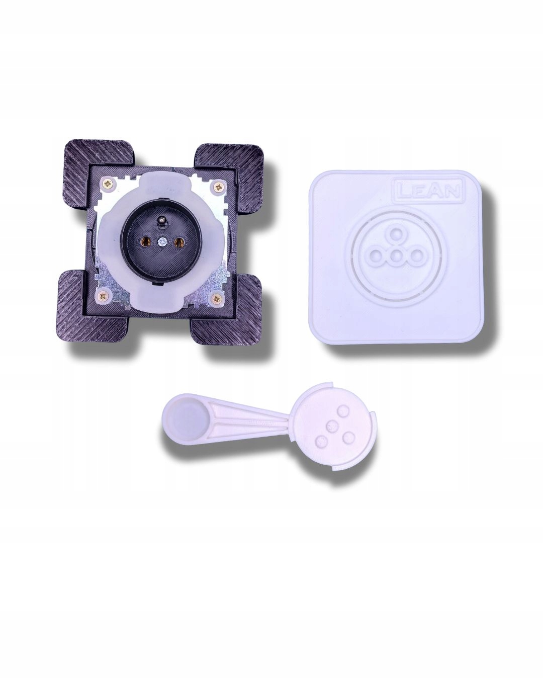 Skrytá zásuvka 1x nadstolová pro kuchyňskou linku na tmavé dlaždice