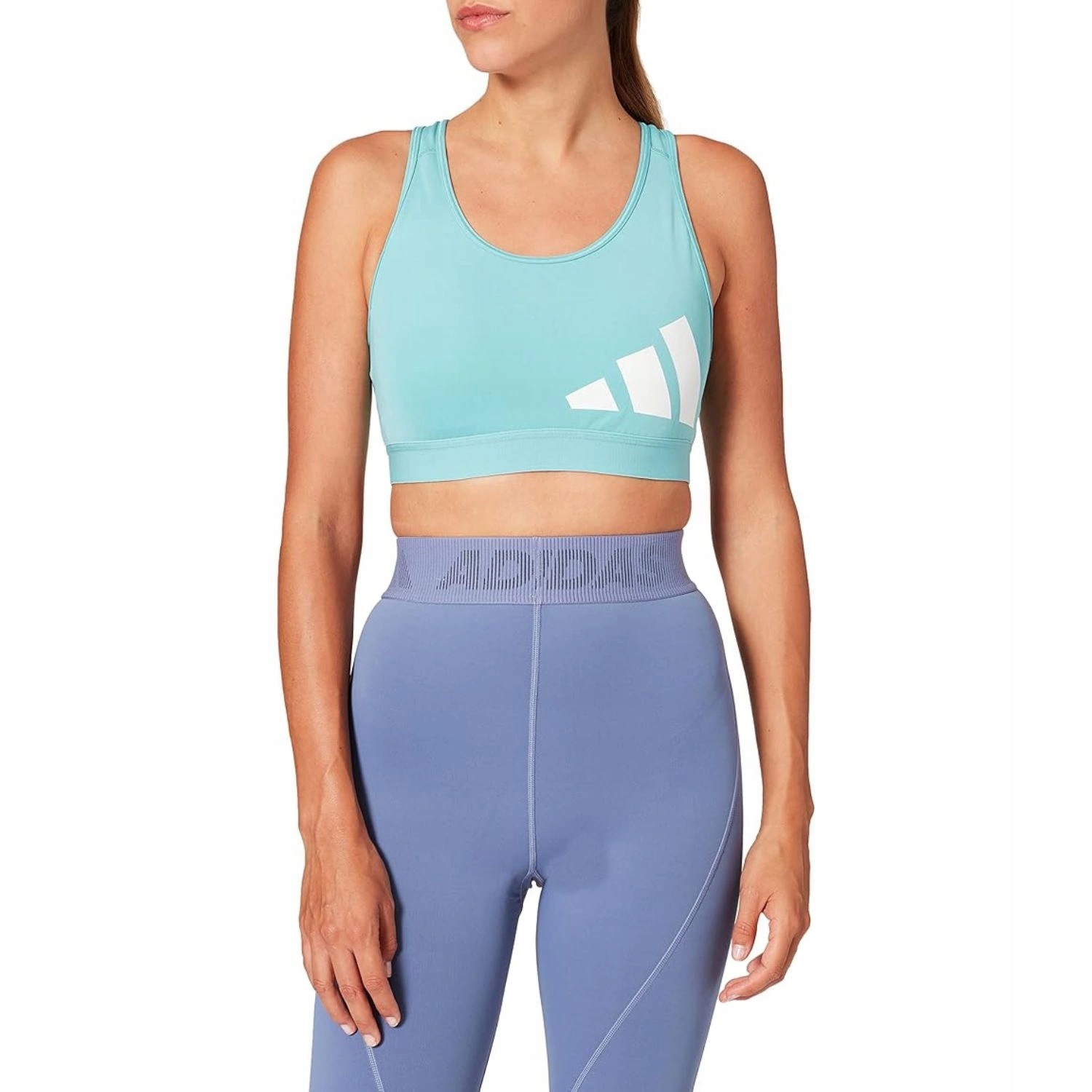 Sportovní top Adidas 3BRA Logo podprsenka tréninková modrá vel. Xs