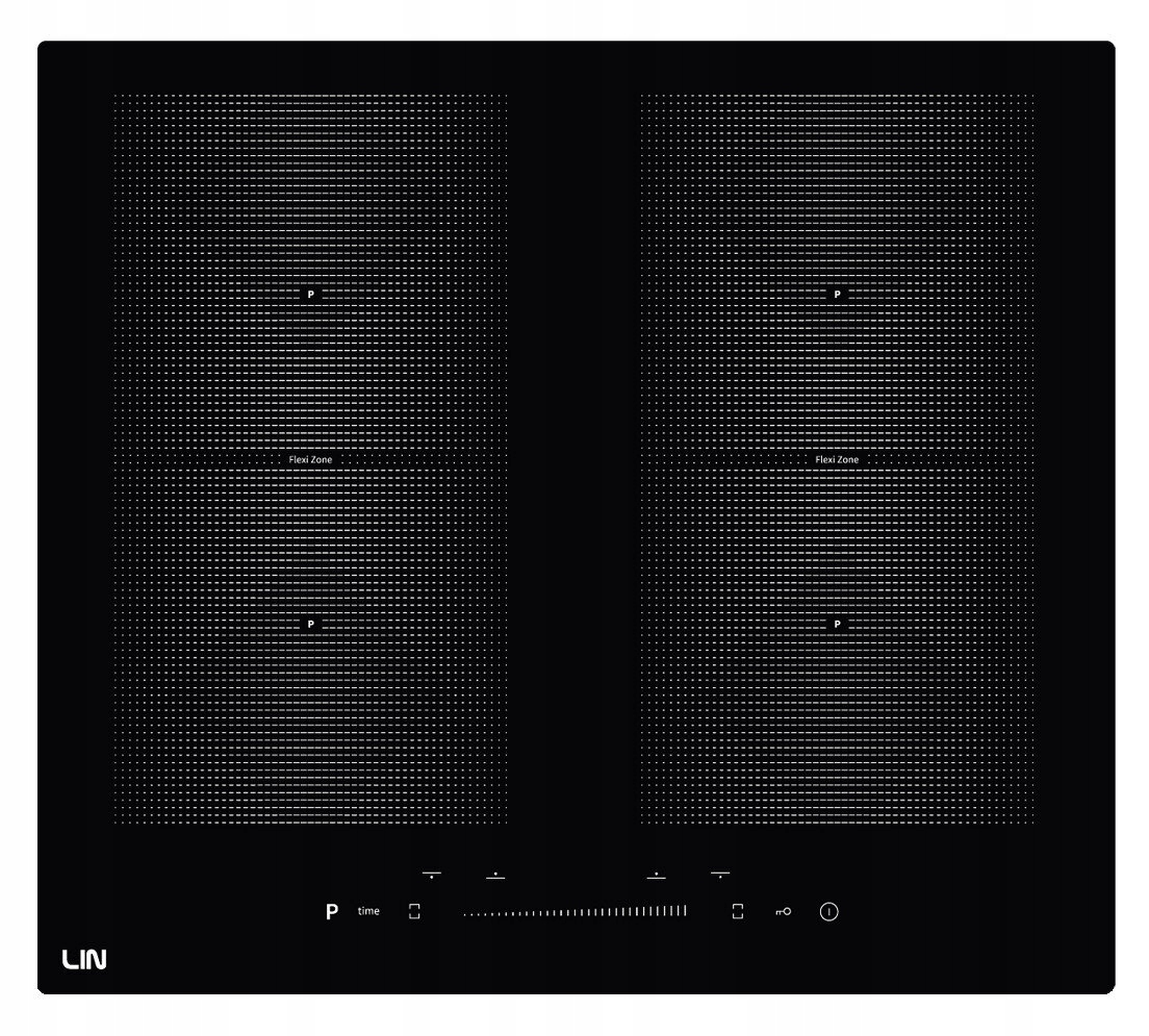Indukční varná deska Lin LI-B47222 2 pole Flexi posuvné ovládání