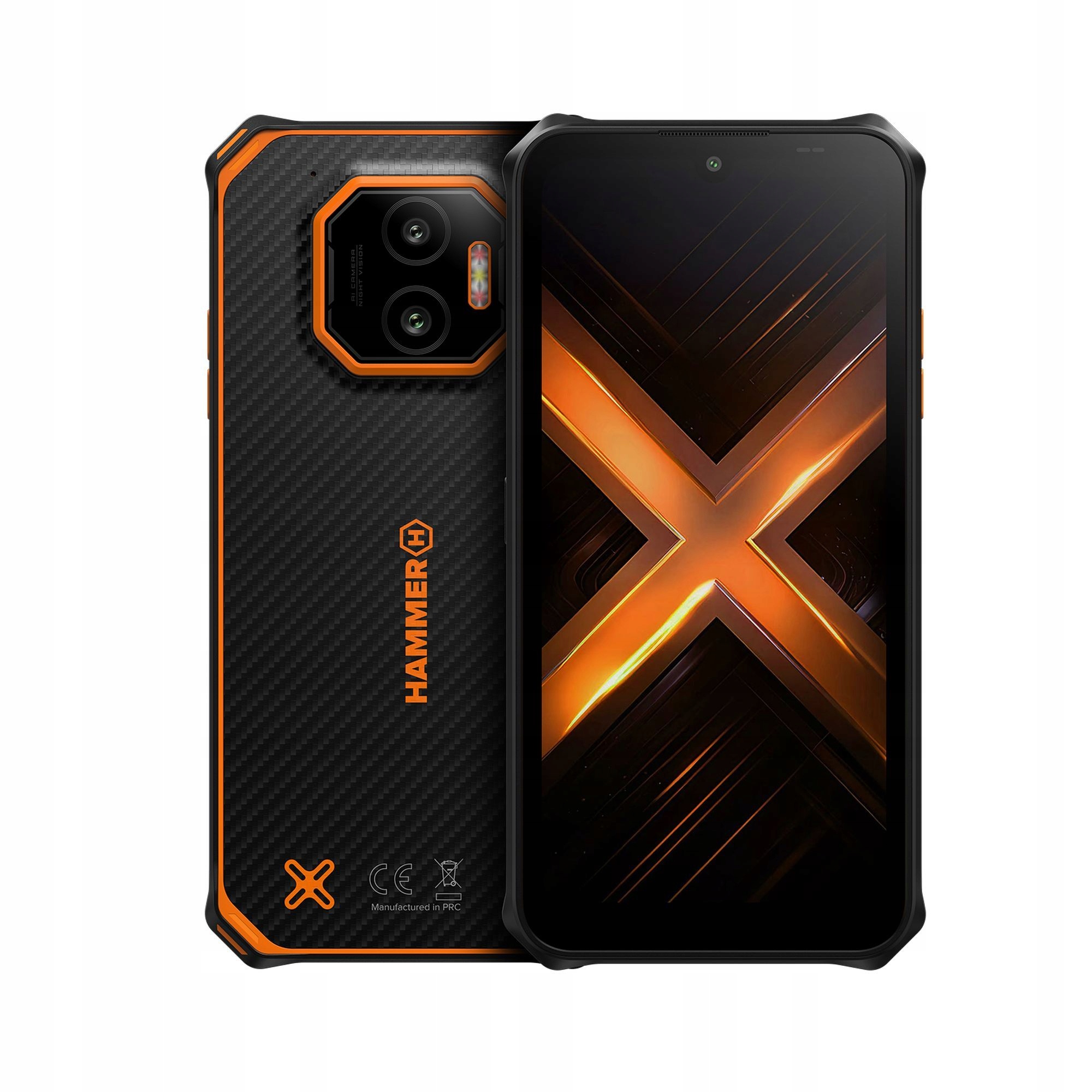 Smartfon Hammer Energy X2 6/128GB 6,1” Czarno-pomarańczowy IP69 5000mAh