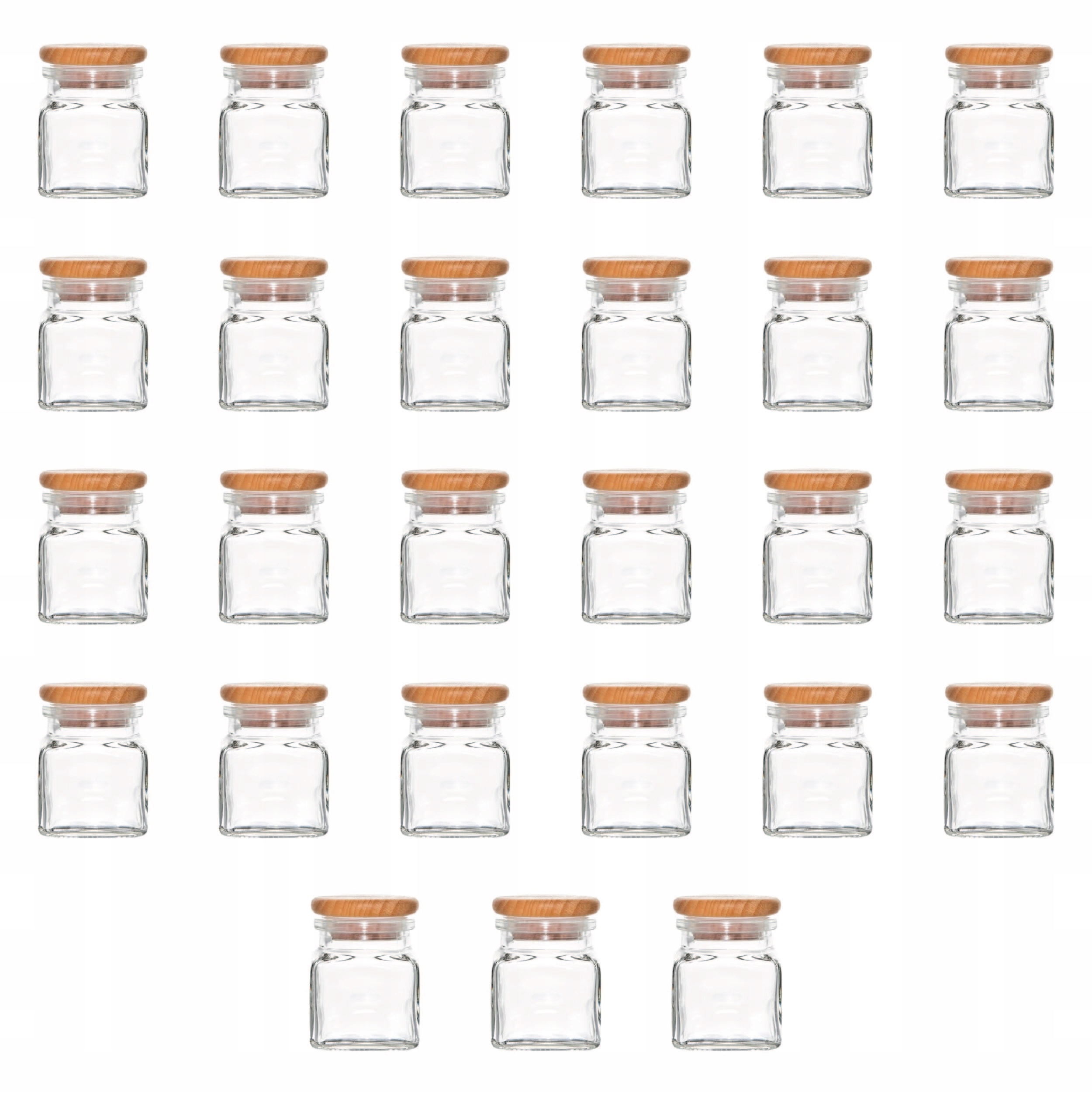 Skleničky na koření zavařovací sklenice, nádobky na koření 120 ml 27 ks