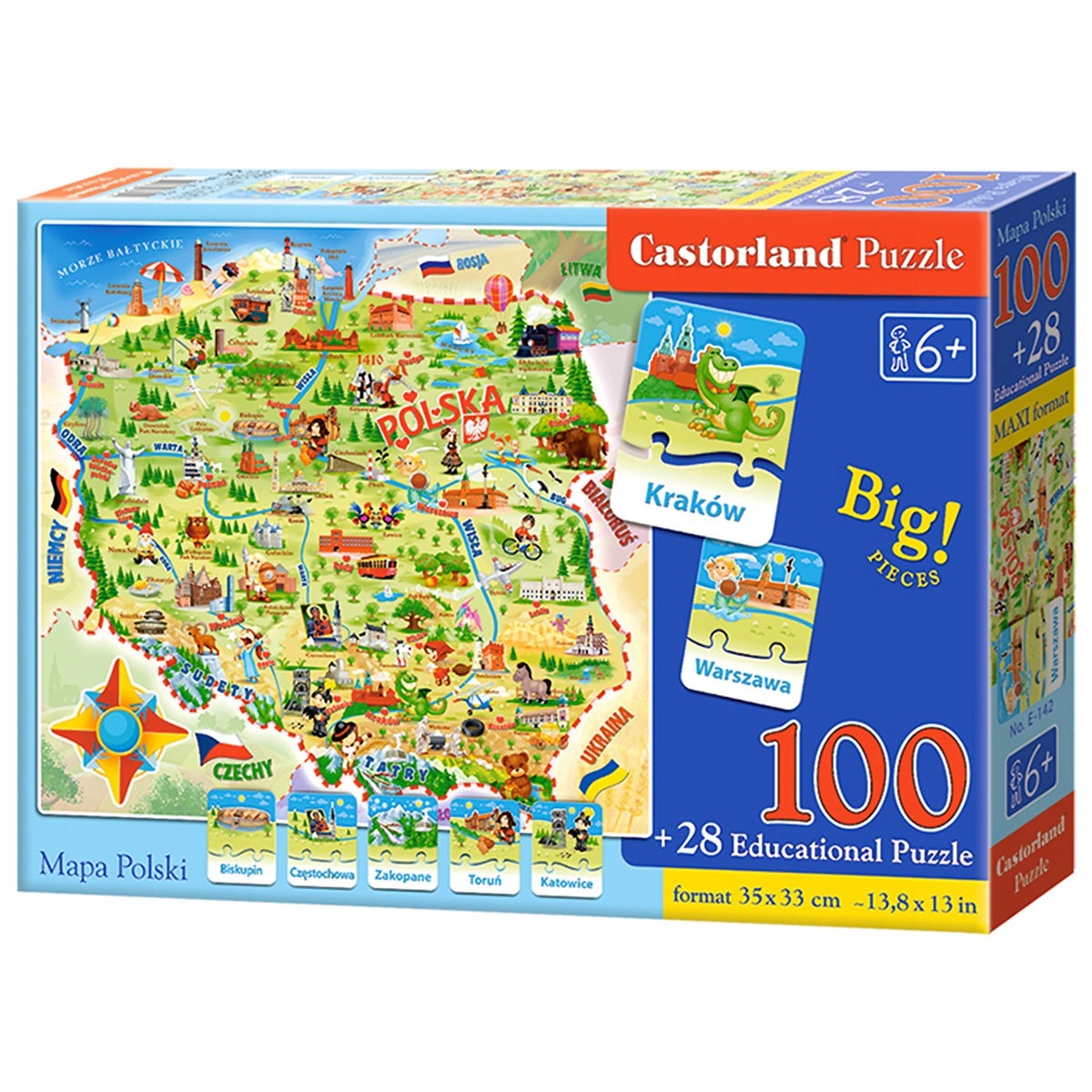 

E142 Castorland Puzzle Mapa Polski