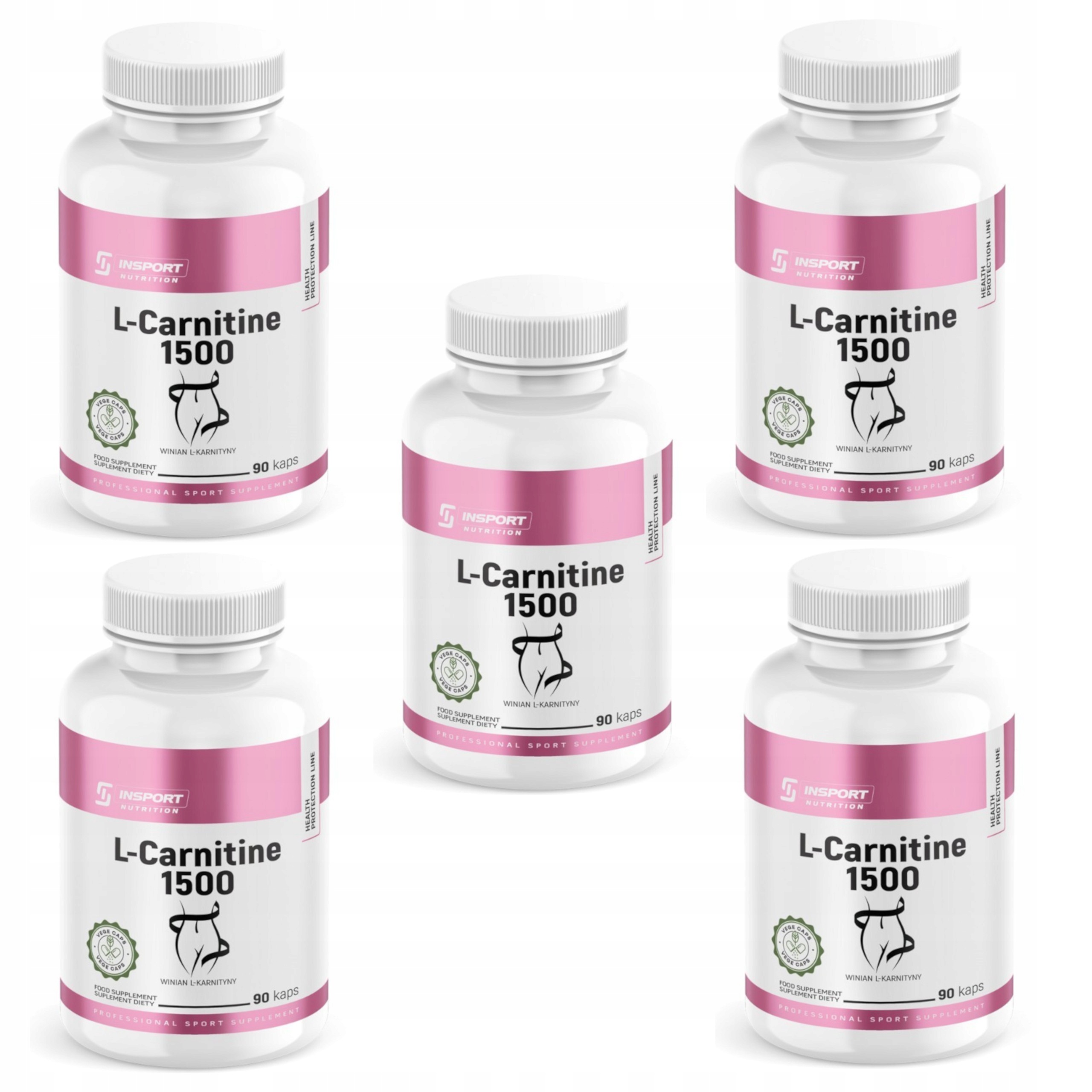 Insport L-karnitin 1500 mg 450 k. Spalovač Tuků Hubnutí Redukce Fat
