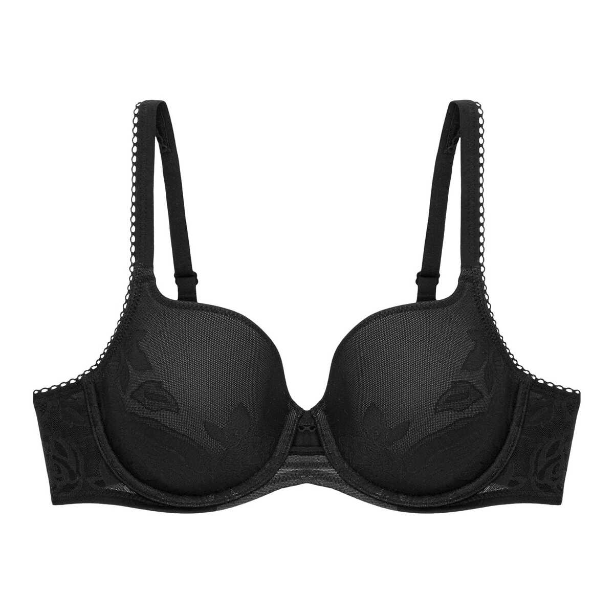 Triumph Vyztužená podprsenka s kosticemi Triumph Wild Rose černá 90D