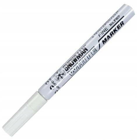 

Marker olejowy Snowman średni 1-1,5 mm biały
