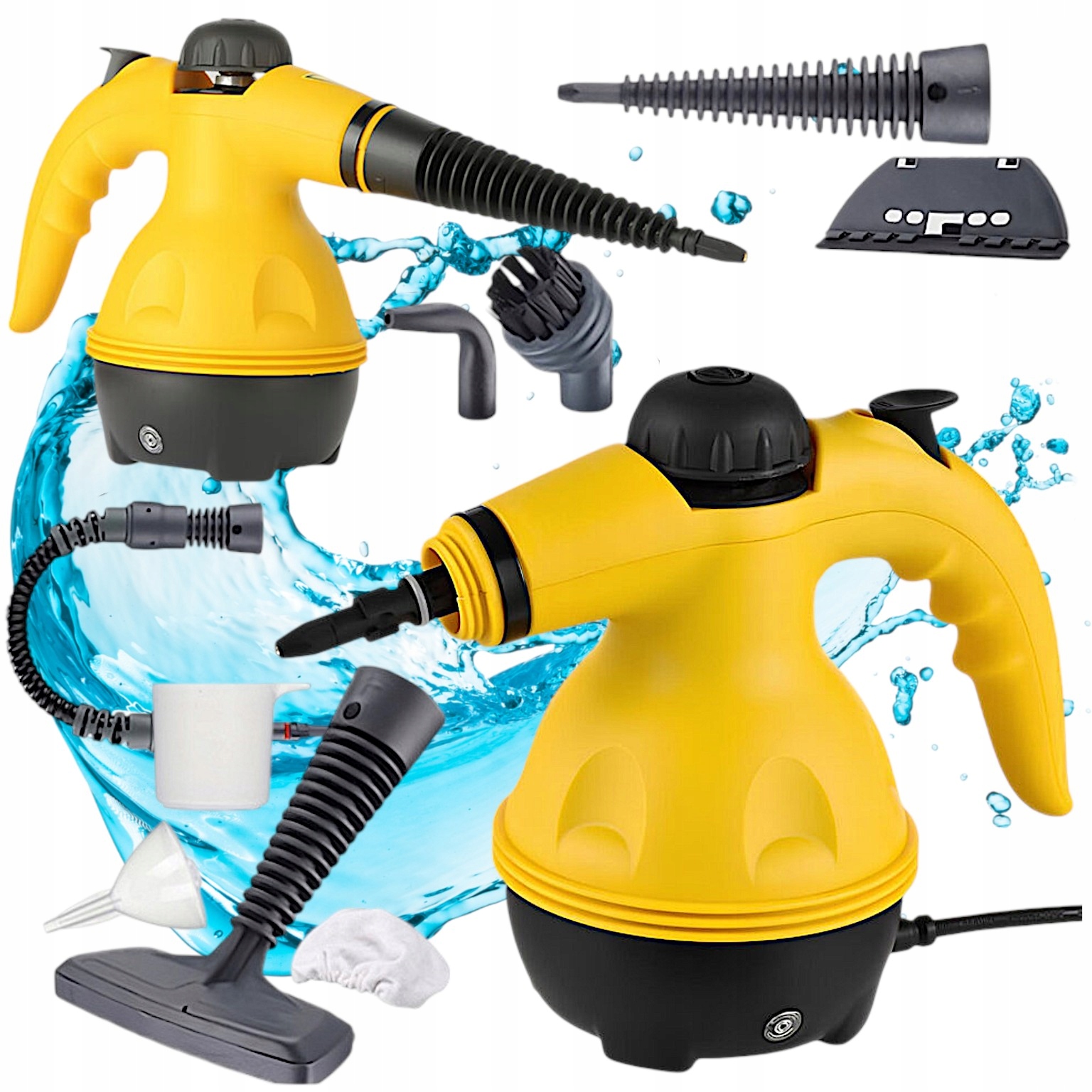 Parownica Myjka Parowa Mocna 1000W Ciśnieniowy Czyścik Akcesoria