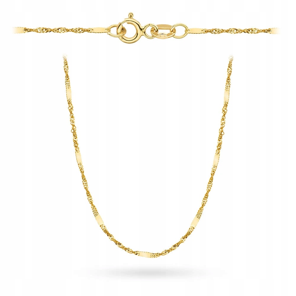 Řetízek Řetízek K Přijímání Singapurský Ryzost 585 42 CM