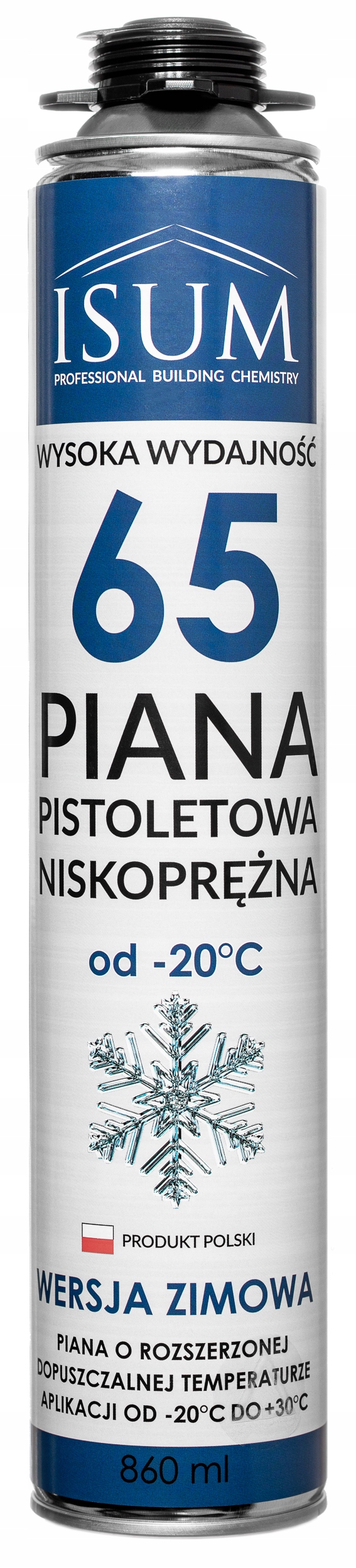 

zimowa Piana XXL isum 65L 880ml pianka Niskoprężna