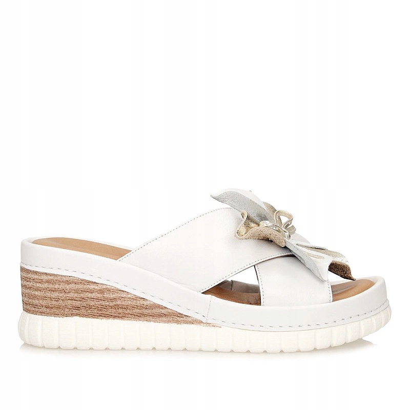 Pohodlné kožené Nazouváky na podpatku Artiker 54C0537