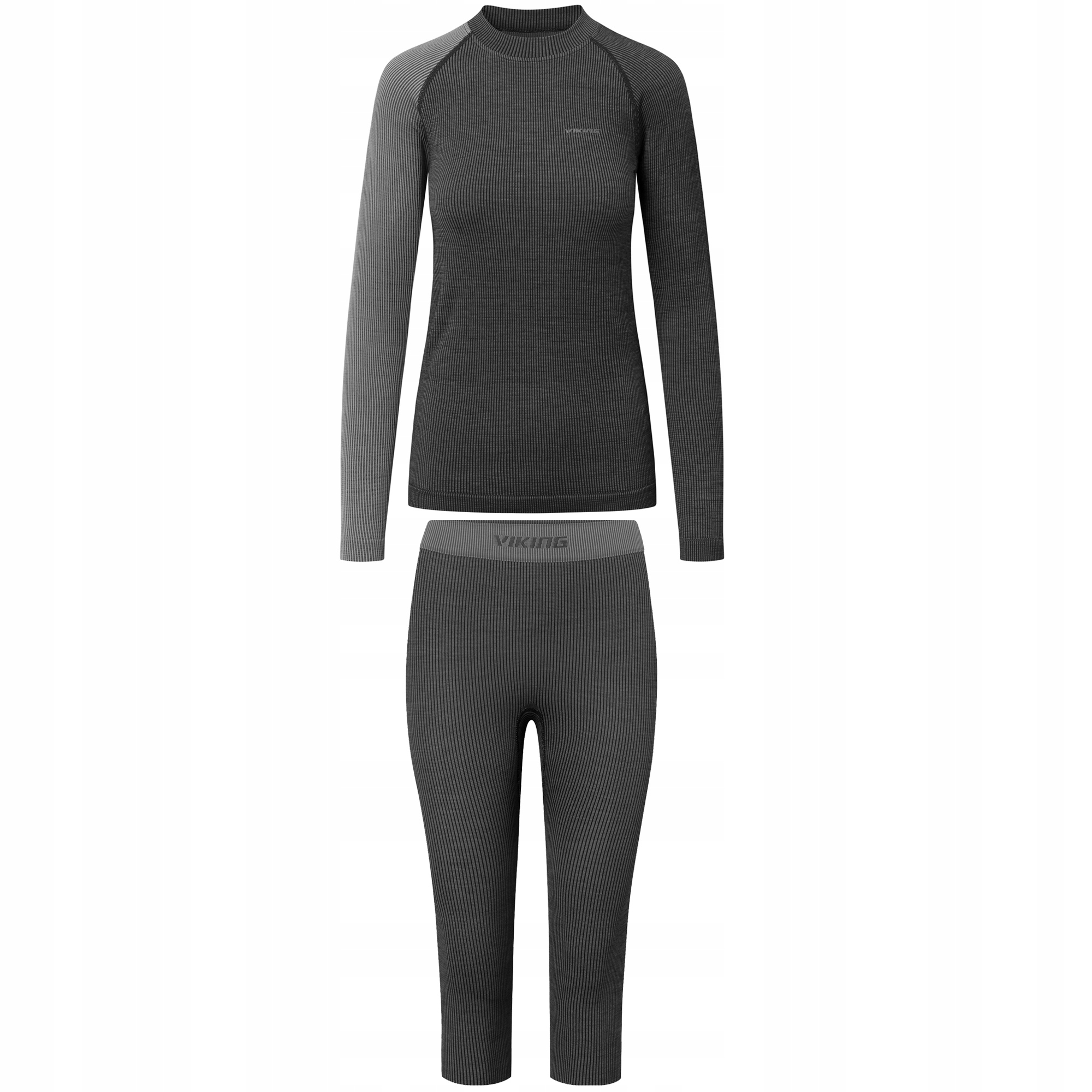 Dámské termoaktivní spodní prádlo Viking Mounti Lady Set 3/4 Merino šedé vel. L