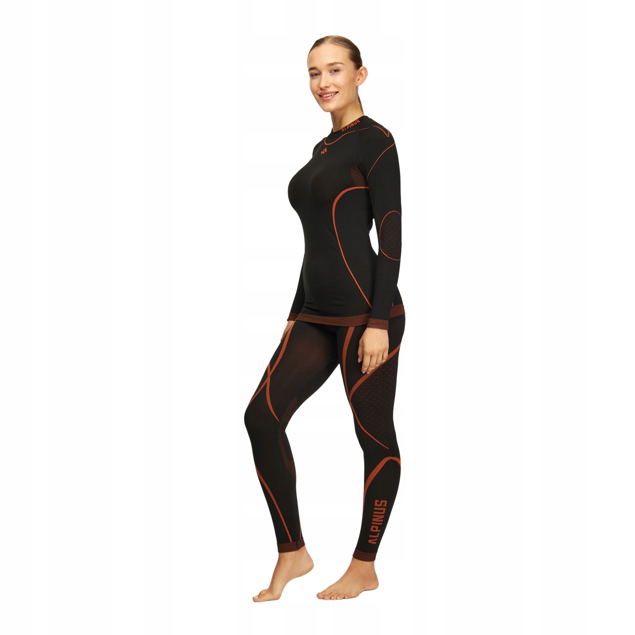 Bielizna termoaktywna damska Alpinus Lillehammer Pro komplet,zima płaskieXL