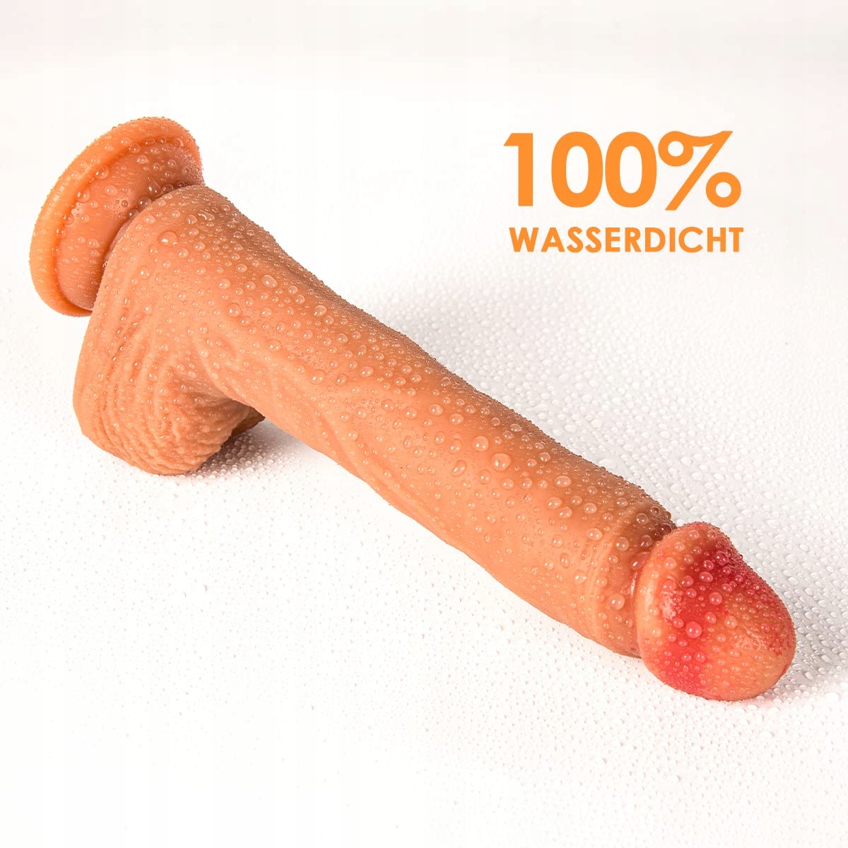 KLASSISCHE Dildo Wibrator Zestaw Dla Par 22cm Silikonowy Z Przyssawką — miniatura 7