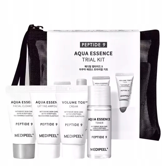 Sada miniatur na obličej s peptidy Peptide 9 Aqua Essence Trial Kit