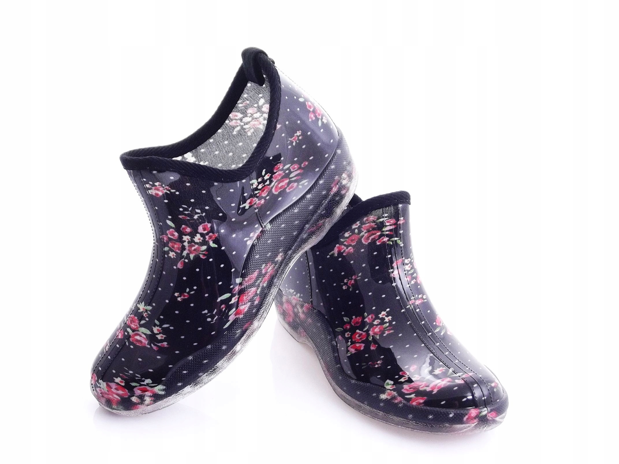 Kalosze damskie krótkie czarne 3 lakier r.40/przeczytaj opis/ Kod producenta LFF05