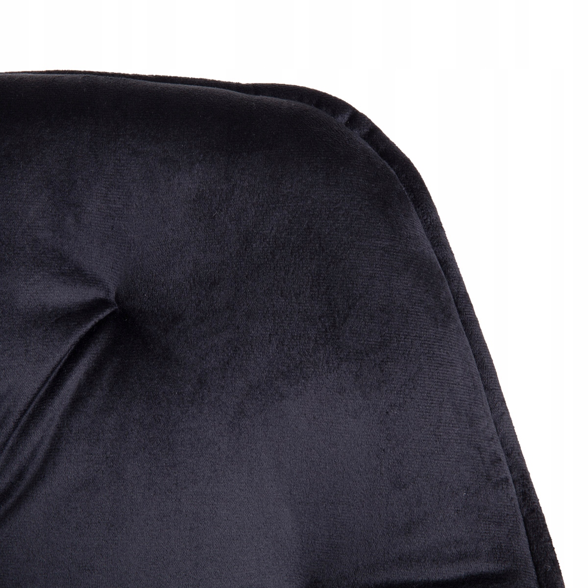 Krzesło FLOSSI welurowe obrotowe czarne 57x65x90 cm HOMLA Szerokość mebla 55.5 cm