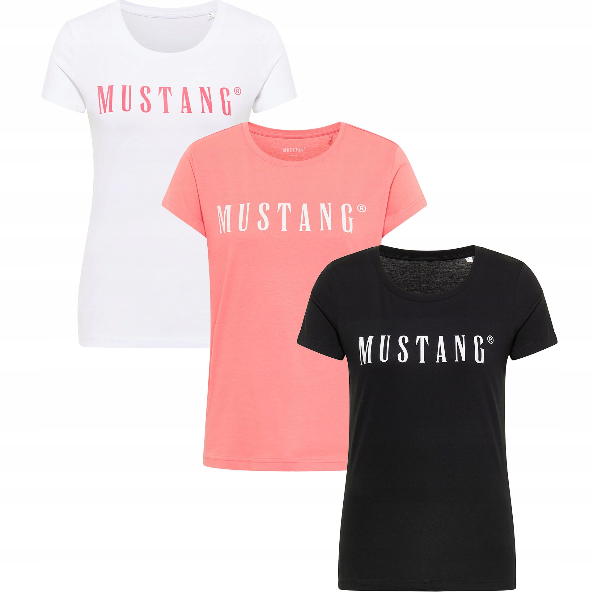 Mustang Tričko Alina C Logo Tee 3pack tričko velikost Xs