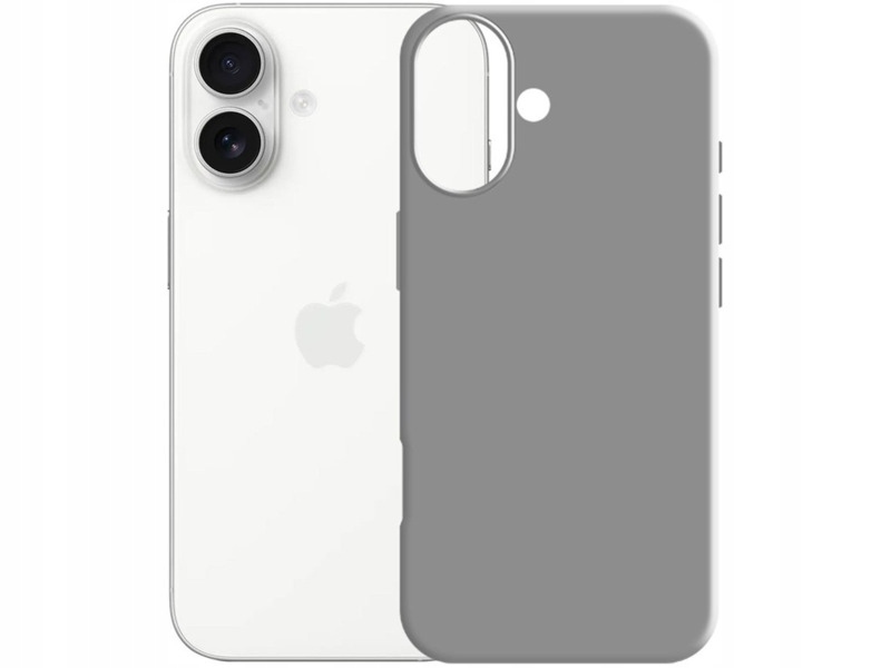 Etui 3MK Silicone Guardx do Apple iPhone 17 Szary