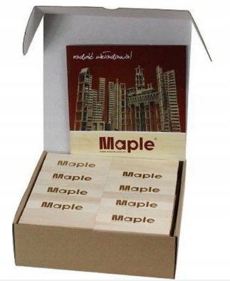 

Drewniane Klocki Maple Edukacyjne Ecopak 300 Szt.