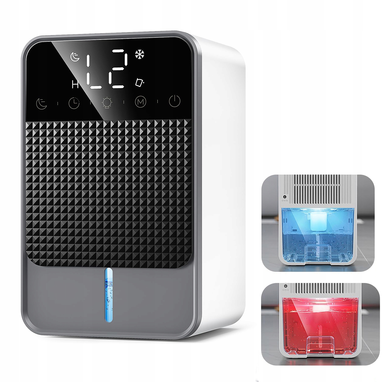 Osuszacz powietrza elektryczny Led 1500ml cichy tryb nocny timer