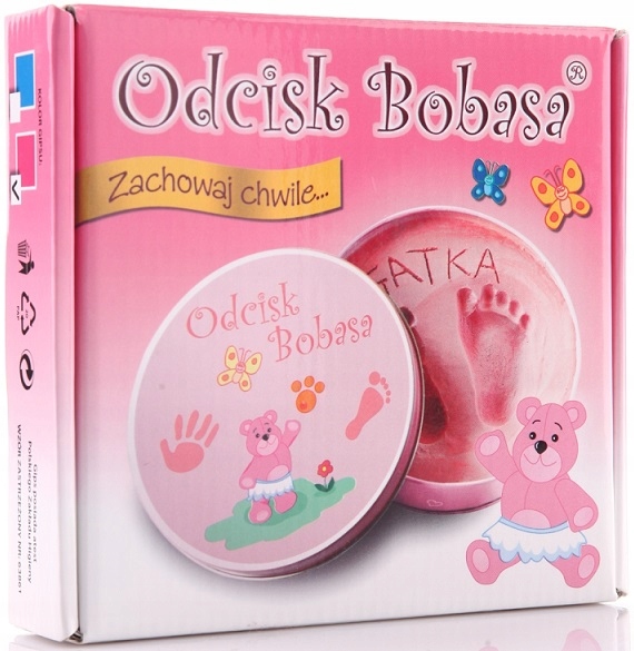 odcisk bobasa rączki pamiątka + glinka | ZA4025 RO — 5