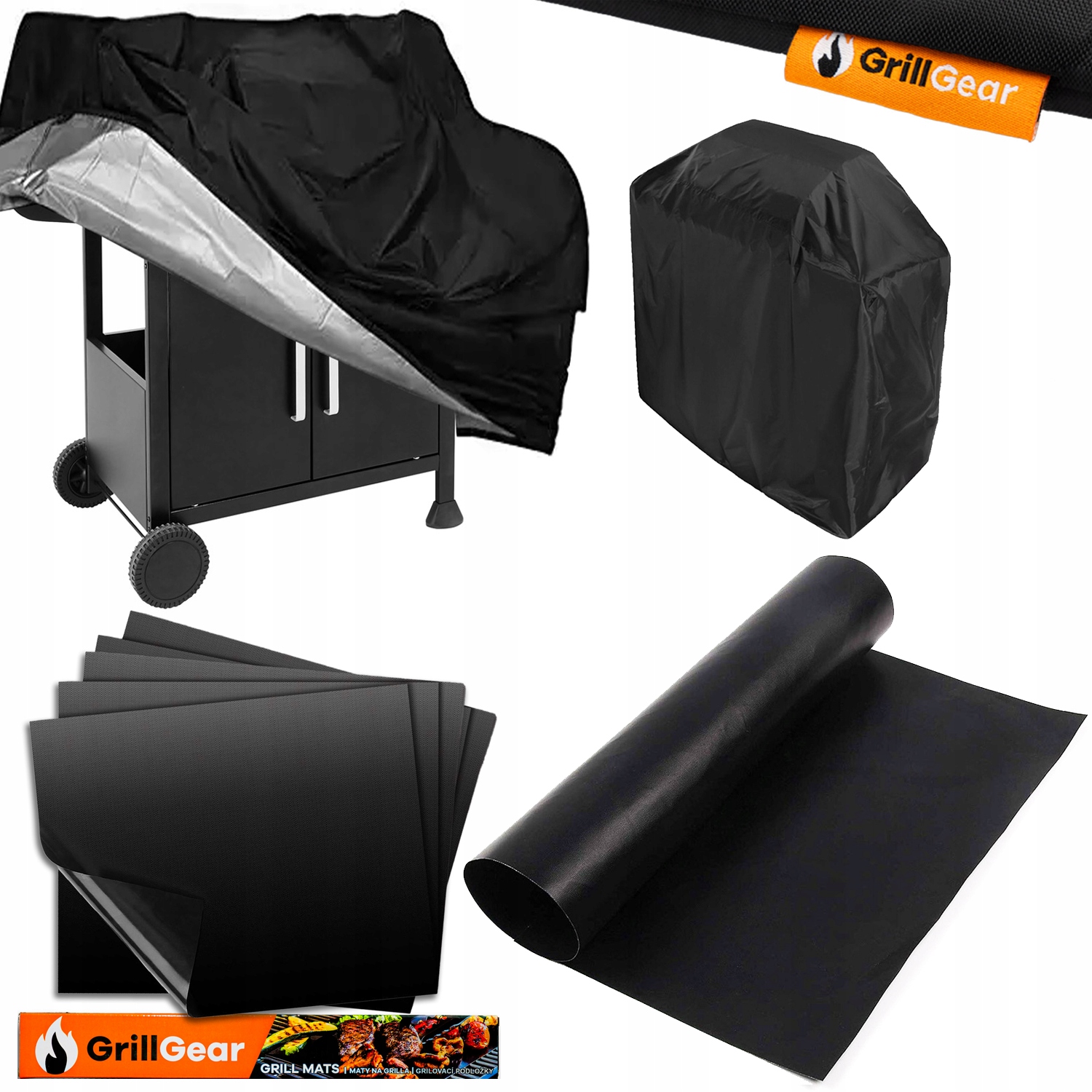 5 x Teflonová Podložka Na Grilování Bbq Pouzdro Na Gril Set