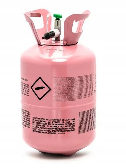 Helium Na Plnění Balónků Láhev S Heliem Růžová cca 0.2 m3 Partydeco