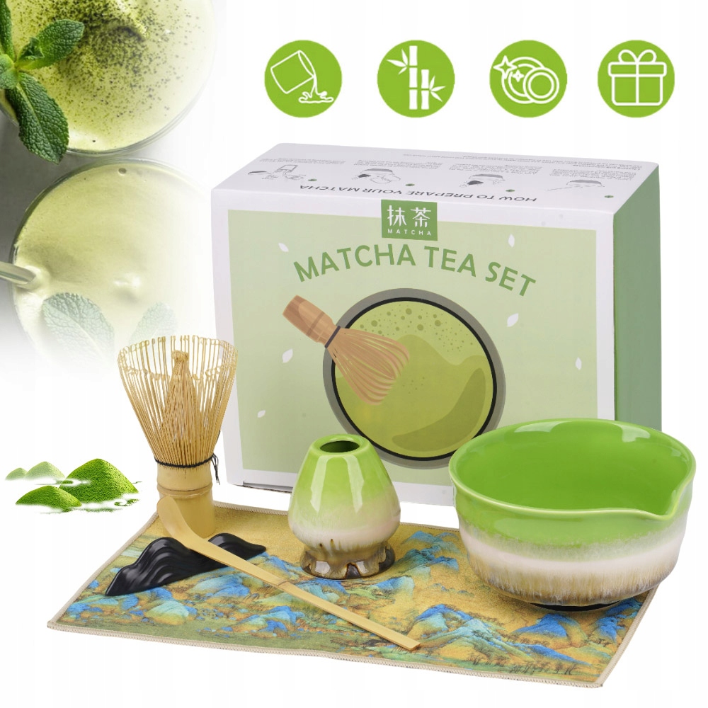 Zestaw do Matcha 6-częściowy Zestaw, do Przygotowania Matcha Ceremonii