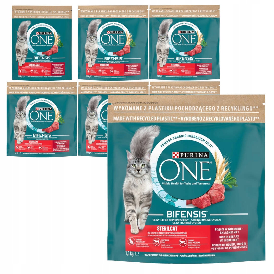 Levně Purina One Sterilcat Hovězí Maso Suché Krmivo Pro Kočky 9,8 kg