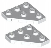 

Lego Płytka 3x3 Narożna Biała (2450/245001) x2