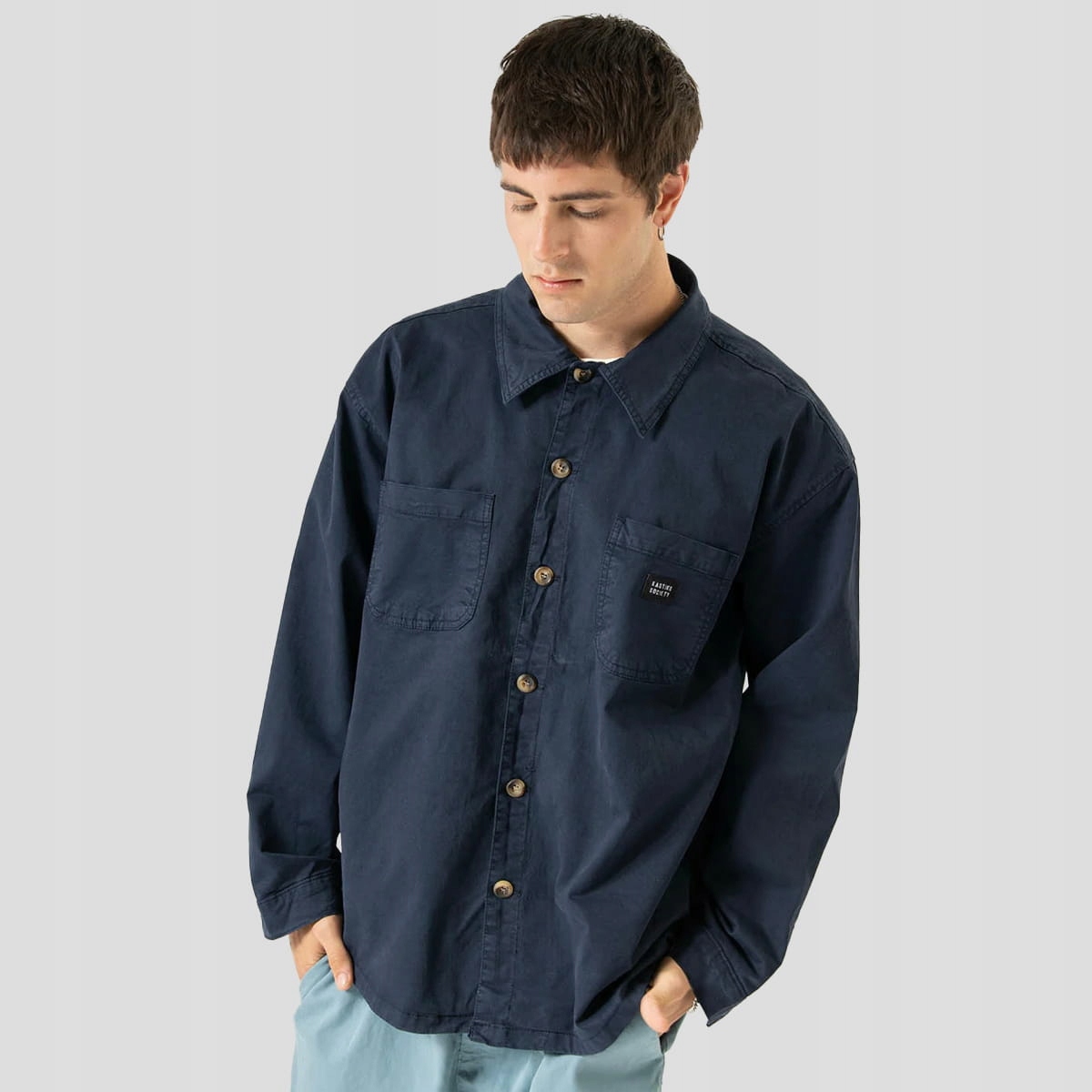 Pánská košile Kaotiko Columbia XL, modrá, Městská