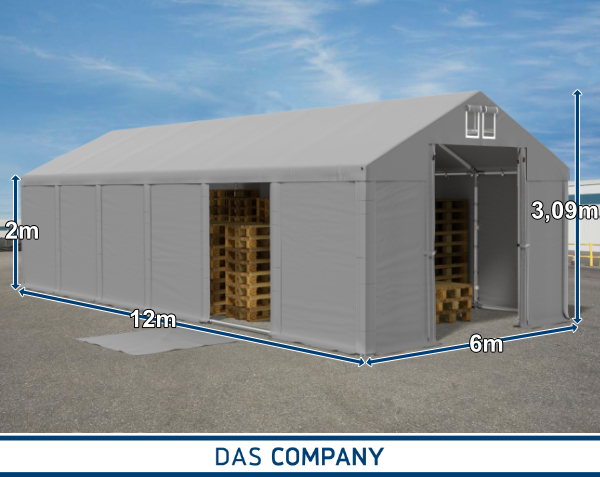 Namiot MAGNUS 6x12 magazynowy RÓŻNE KOLORY Szerokość 6 m