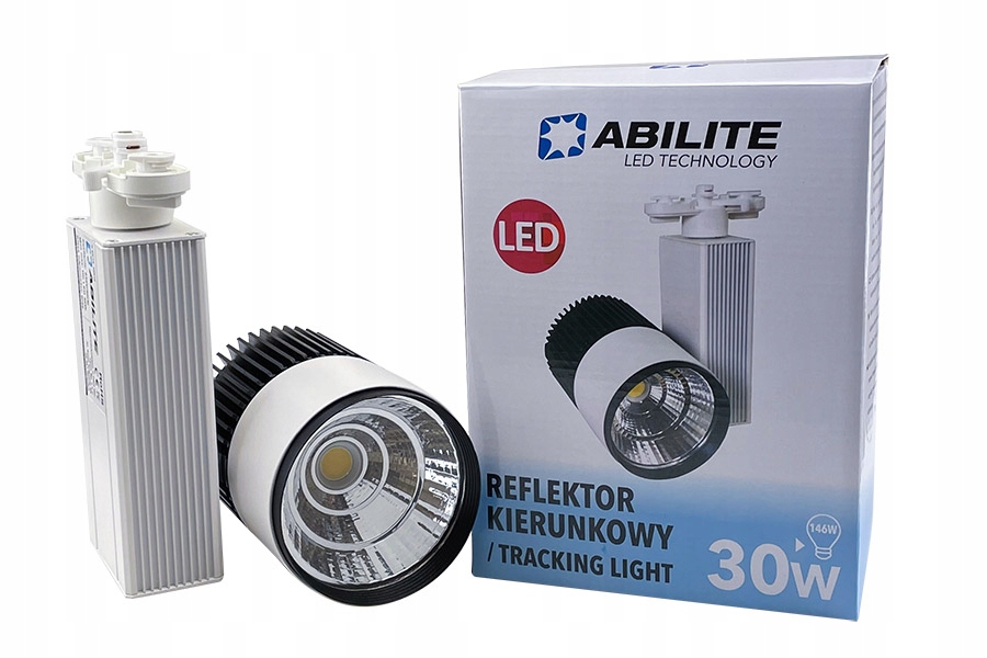 ABILITE Reflektor kierunkowy LED 30W/230V szynowy / 2-pack