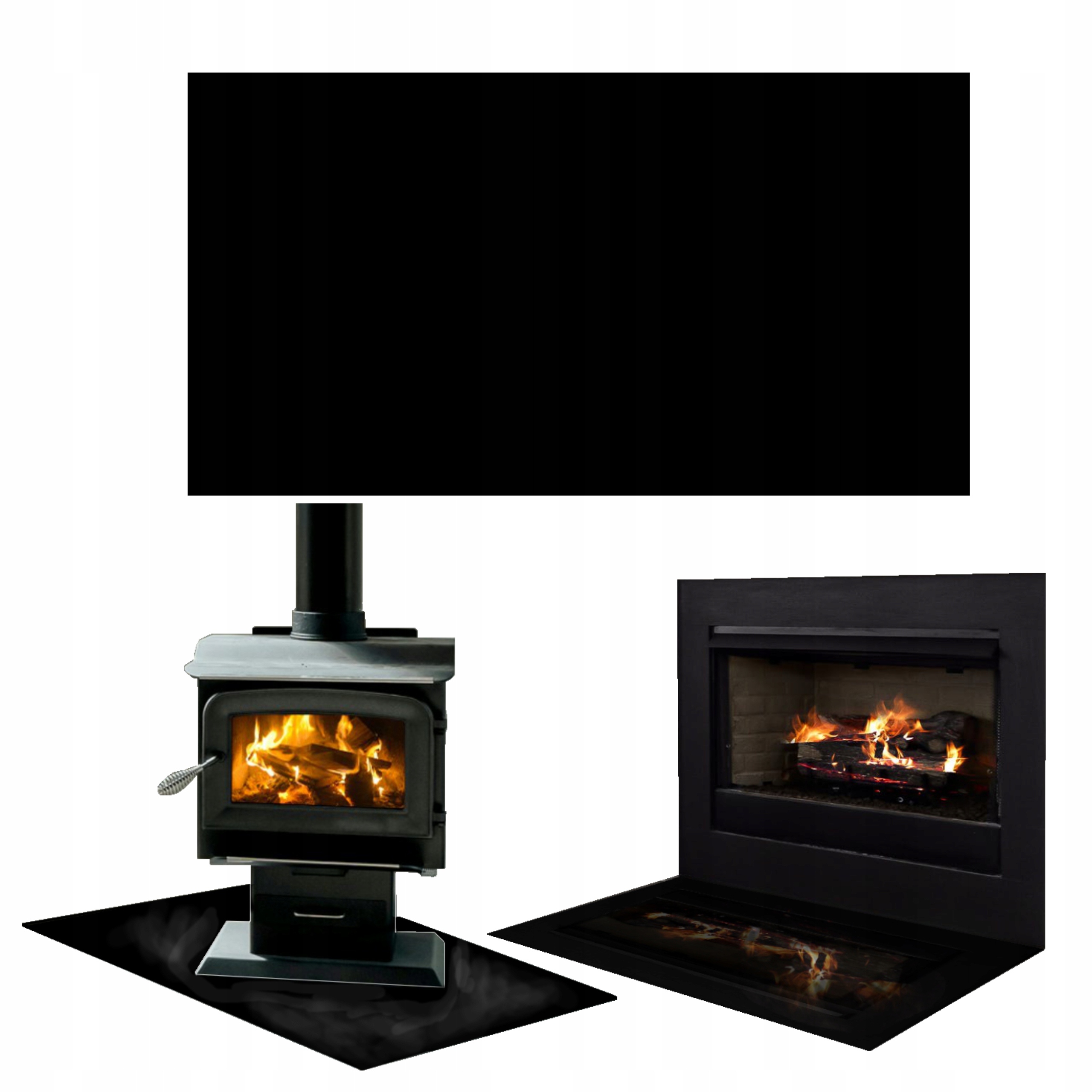 Sklo Pod Krb Koza Černé Tvrzené Sklo Podstavec Rozměr 90x52cm