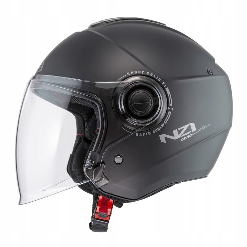 Motocyklová Prilba Nzi CIVIC Solid Nouveau Matt Black (L)