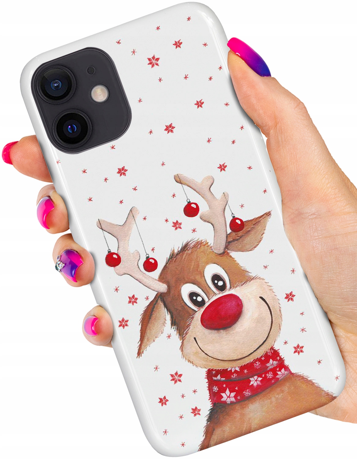 

Etui Świąteczne Case do iPhone 12 Mini Szkło