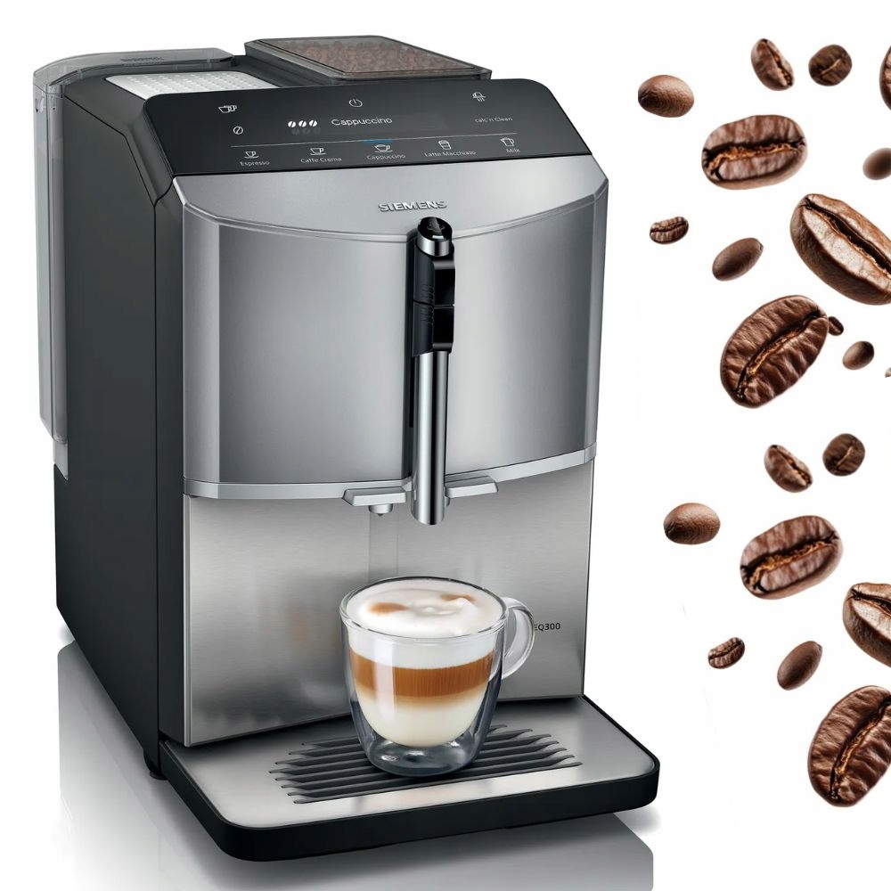 Automatický kávovar na espresso Siemens TF305E04 1300 W strieborný/sivý