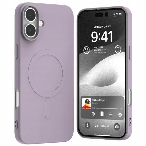 Mercury Semi- Silicon MagSafe iPhone 16 Plus (6. 7), Lilac Purple Mercury