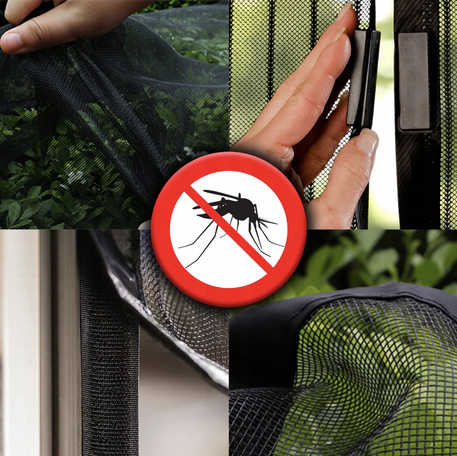 MOSKITIERA MAGNETYCZNA DO DRZWI SIATKA NA DRZWI MAGNES OWADY UNIWERSALNA Marka Malatec