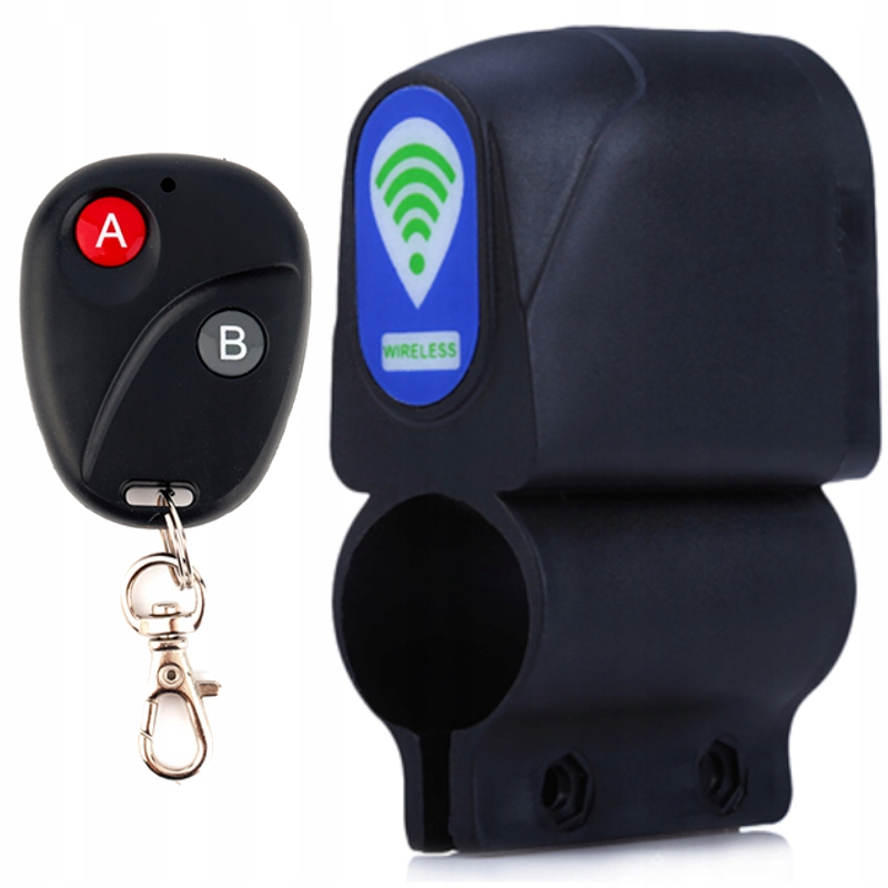 ALARM ROWEROWY + PILOT ZAMEK ZABEZPIECZENIE 110dB