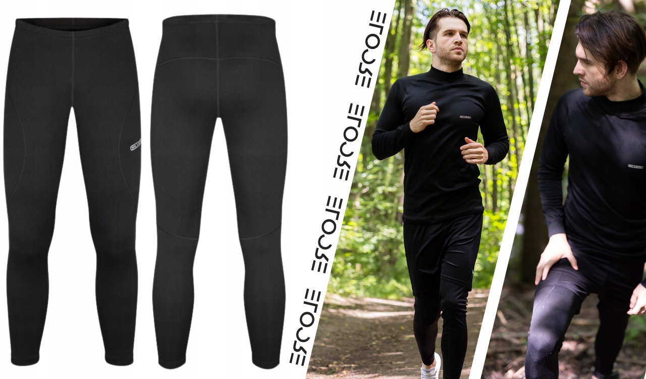 LEGGINSY TERMICZNE OCIEPLANE DAMSKIE MĘSKIE ANTYBAKTERYJNE TERMOAKTYWNE XL Skład materiałowy 95% poliester 5% elastan
