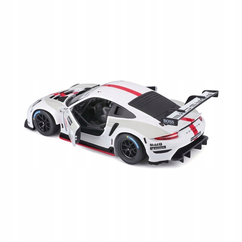 Porsche 911 RSR GT 1:24 model Bburago 18-28013 Materiał guma karton metal plastik