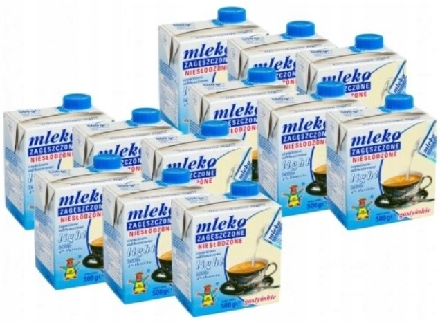 12x 500g Gostyń Mleko zagęszczone light Zgrzewka