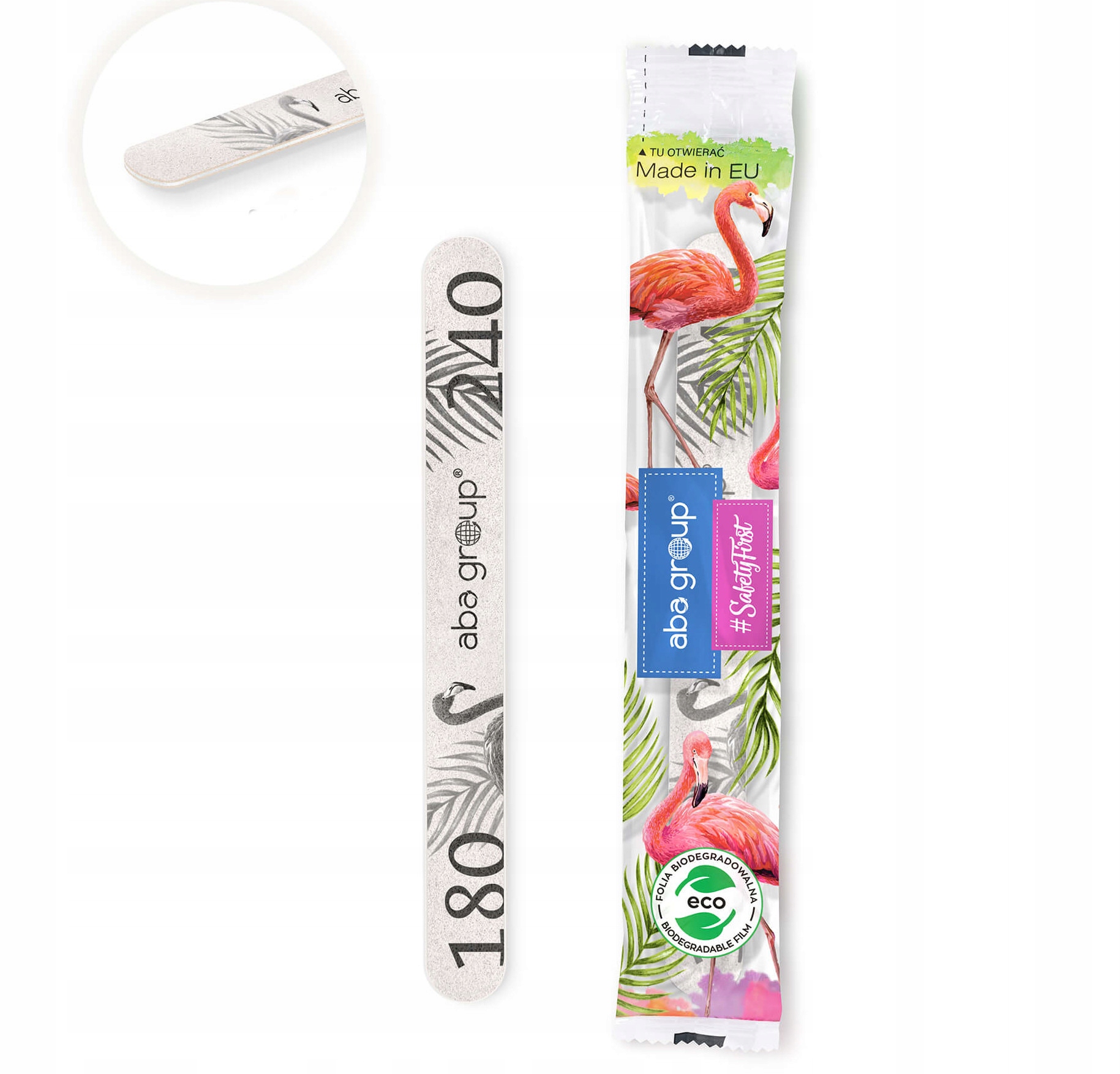 Pilnik do Paznokci Prosty 180/240 Slim Folia Aba Marka Aba group